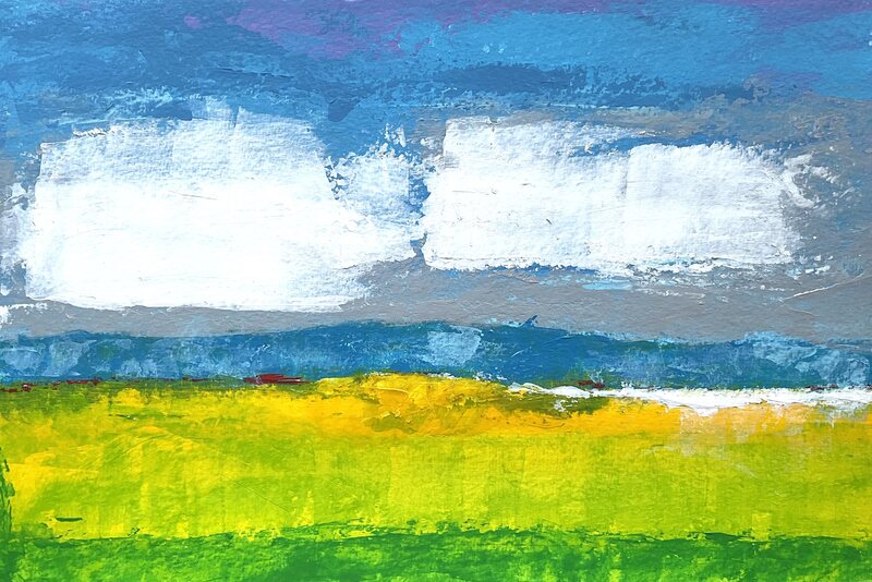 Landschap op papier van Kees van Rijen