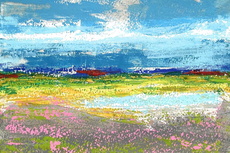 Landschap op papier van Kees van Rijen