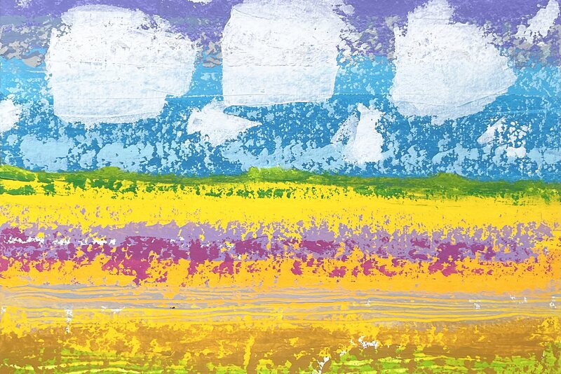Landschap op papier van Kees van Rijen